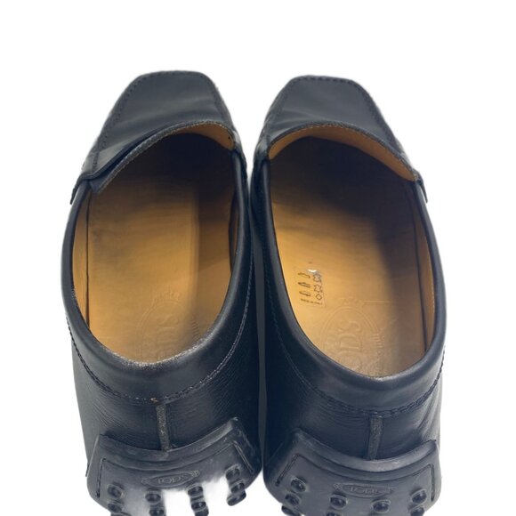 TOD'S Men's Black Leather Gommino Driving Shoes/Loafers, Size 9 - Picture 3 of 9
